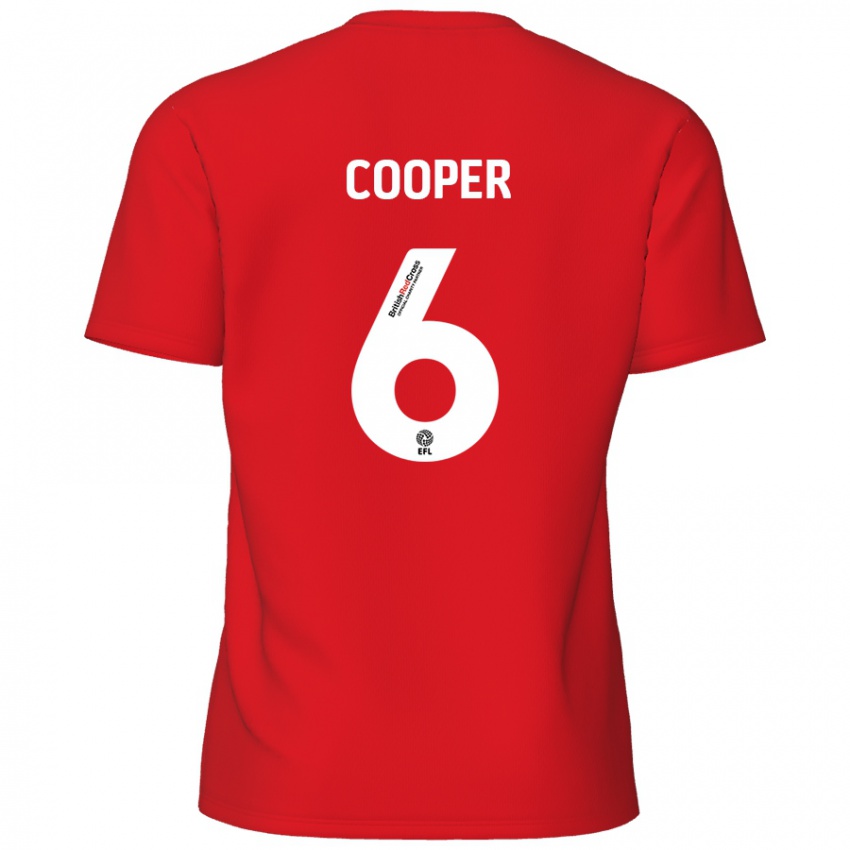 Niño Camiseta Brandon Cooper #6 Rojo 1ª Equipación 2024/25 La Camisa Chile