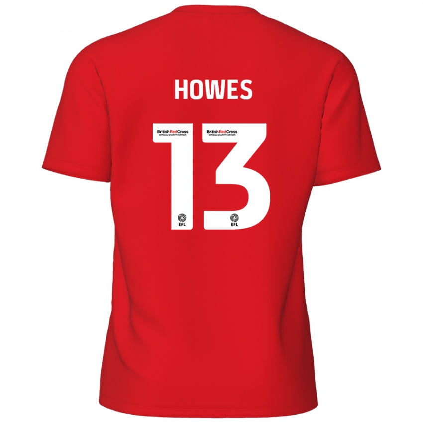 Niño Camiseta Sam Howes #13 Rojo 1ª Equipación 2024/25 La Camisa Chile