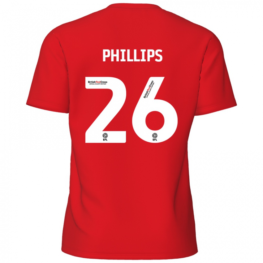 Niño Camiseta Noah Phillips #26 Rojo 1ª Equipación 2024/25 La Camisa Chile