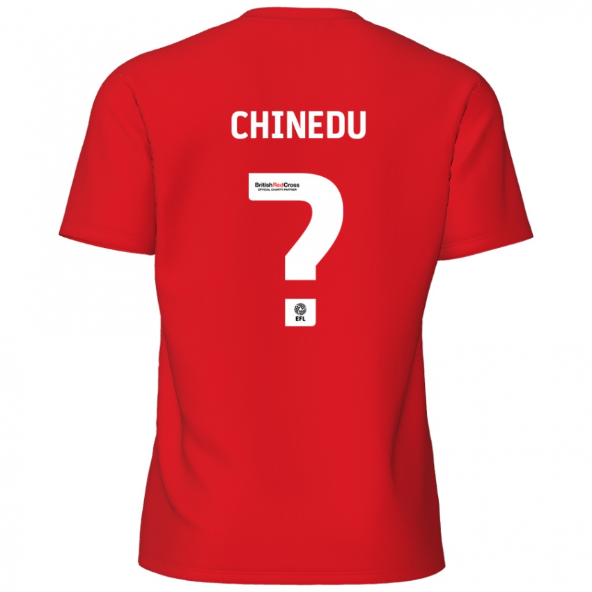 Niño Camiseta Phillip Chinedu #0 Rojo 1ª Equipación 2024/25 La Camisa Chile