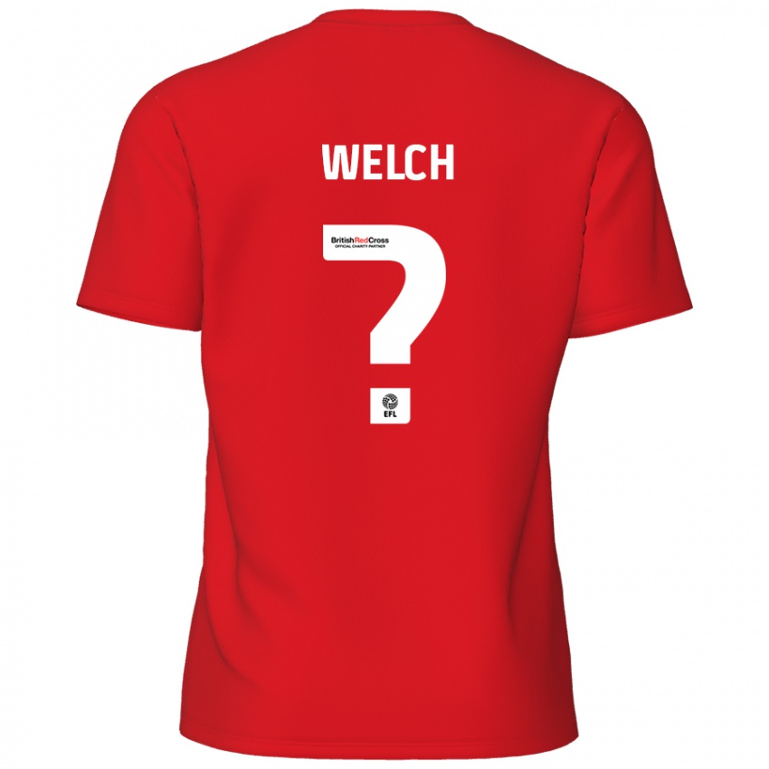 Niño Camiseta Makai Welch #0 Rojo 1ª Equipación 2024/25 La Camisa Chile