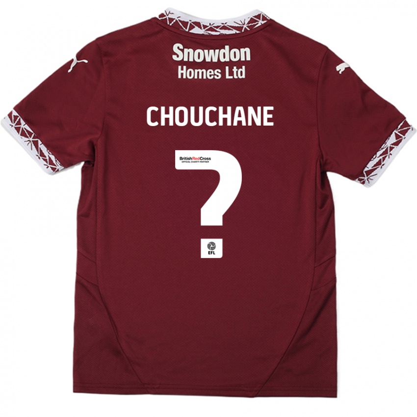 Niño Camiseta Samy Chouchane #0 Borgoña 1ª Equipación 2024/25 La Camisa Chile