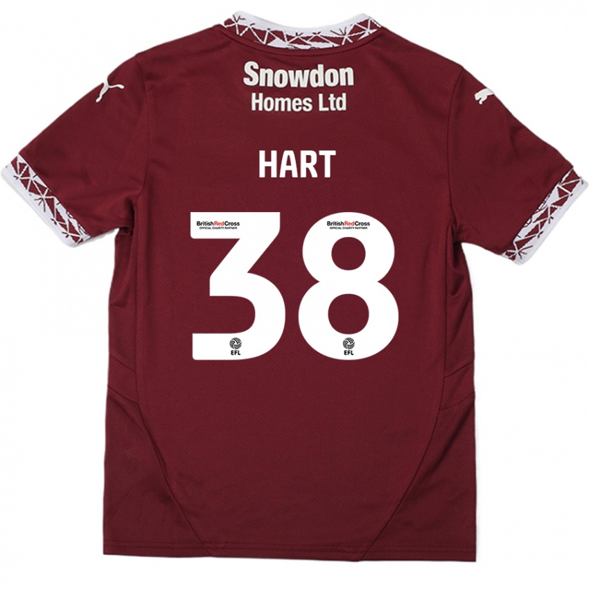 Niño Camiseta Jamari Hart #38 Borgoña 1ª Equipación 2024/25 La Camisa Chile