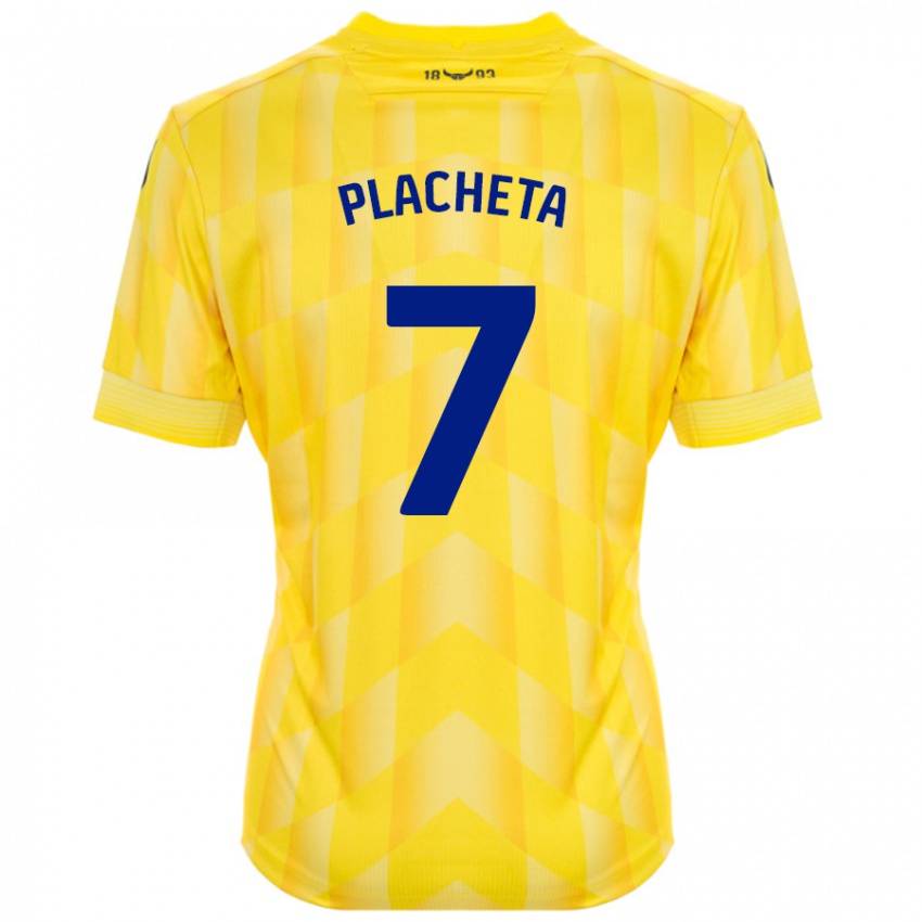 Niño Camiseta Przemyslaw Placheta #7 Amarillo 1ª Equipación 2024/25 La Camisa Chile