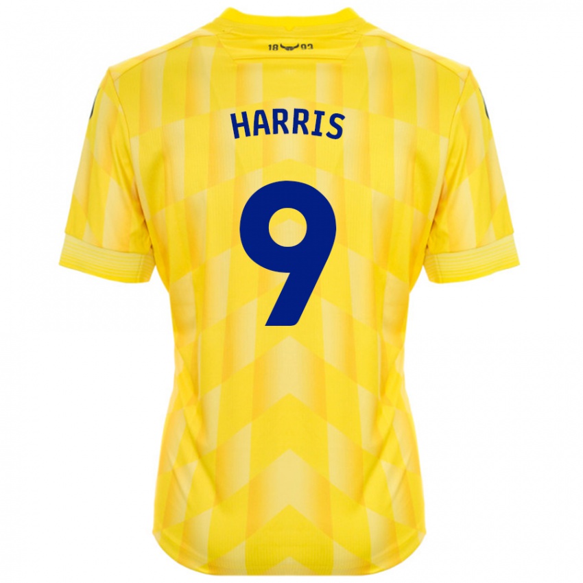 Niño Camiseta Mark Harris #9 Amarillo 1ª Equipación 2024/25 La Camisa Chile