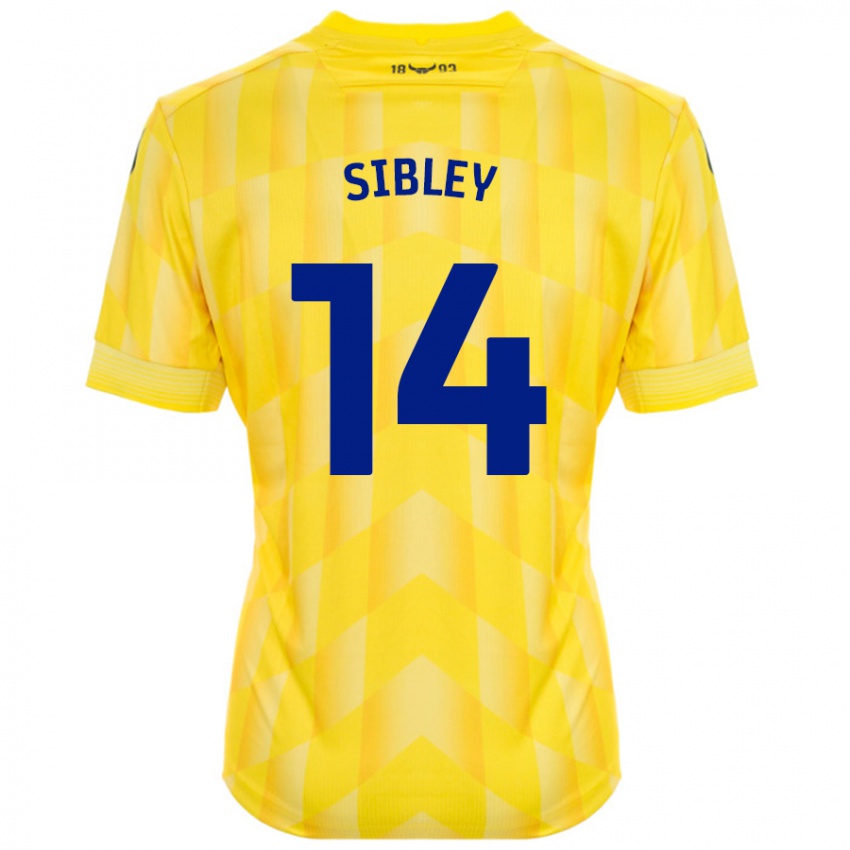 Niño Camiseta Louie Sibley #14 Amarillo 1ª Equipación 2024/25 La Camisa Chile