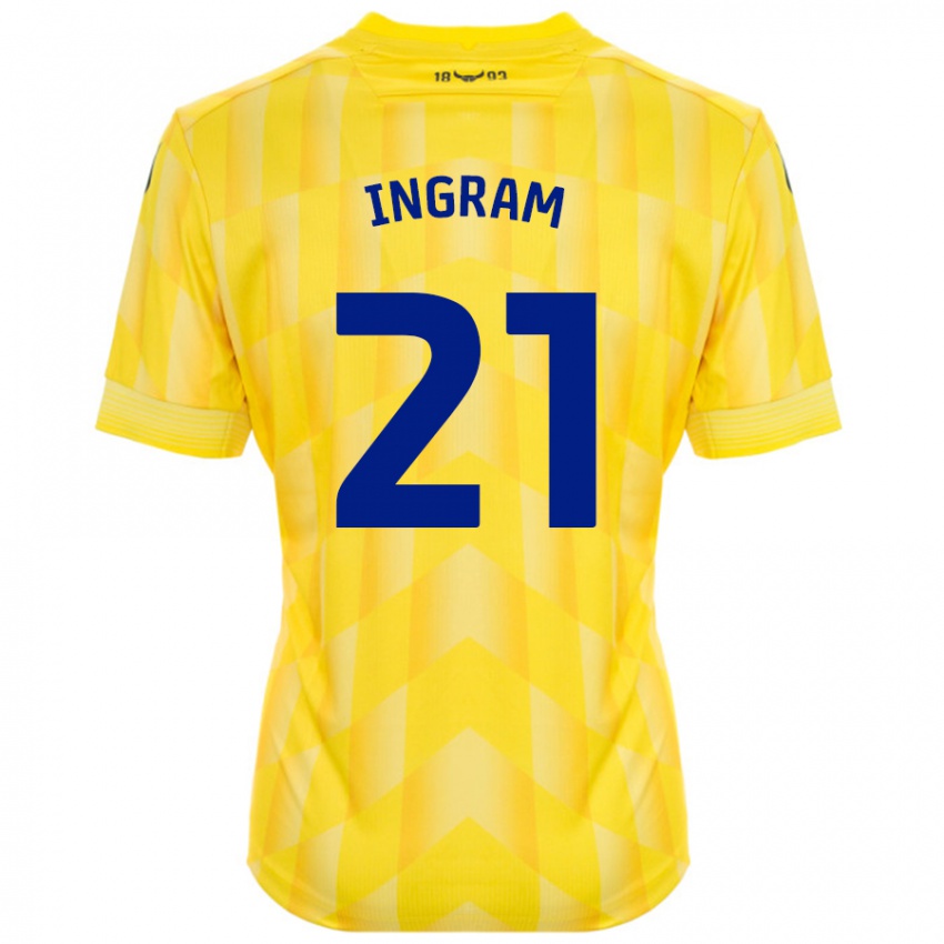 Niño Camiseta Matt Ingram #21 Amarillo 1ª Equipación 2024/25 La Camisa Chile