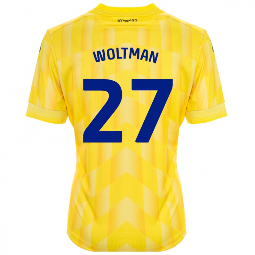 Niño Camiseta Max Woltman #27 Amarillo 1ª Equipación 2024/25 La Camisa Chile