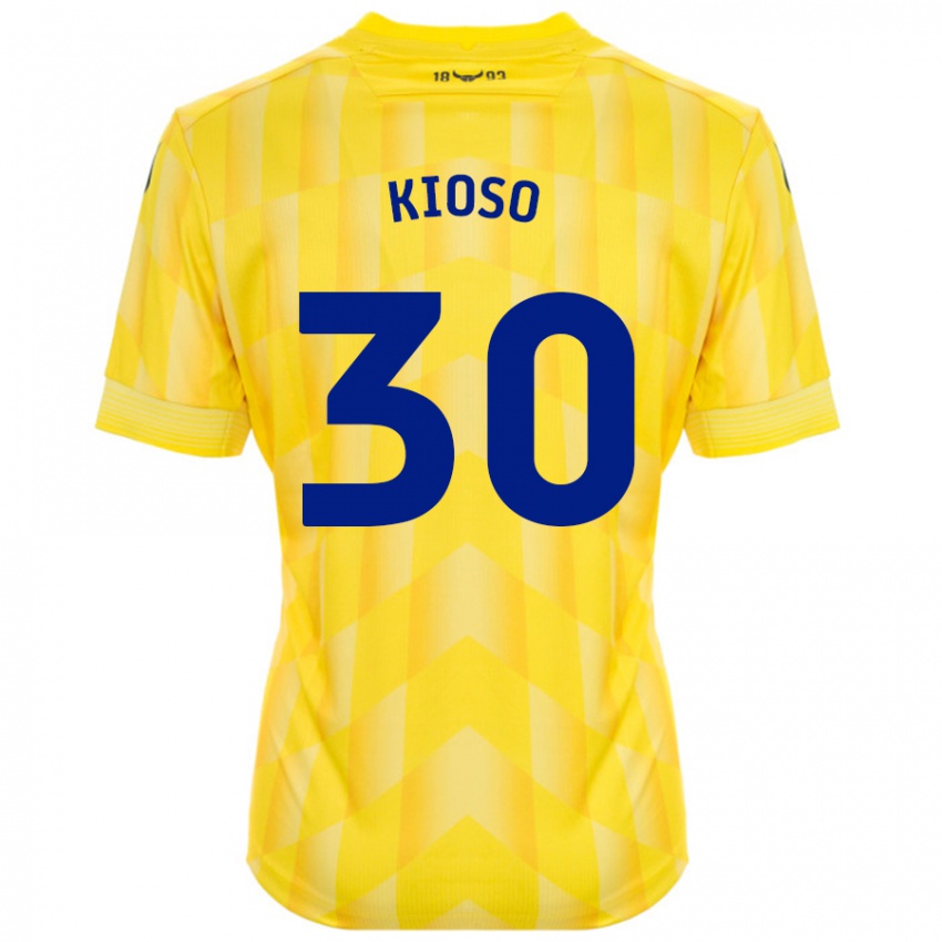 Niño Camiseta Peter Kioso #30 Amarillo 1ª Equipación 2024/25 La Camisa Chile