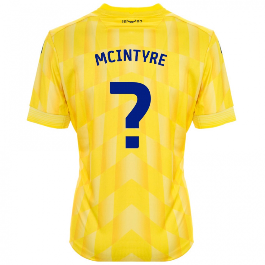 Niño Camiseta Richard Mcintyre #0 Amarillo 1ª Equipación 2024/25 La Camisa Chile