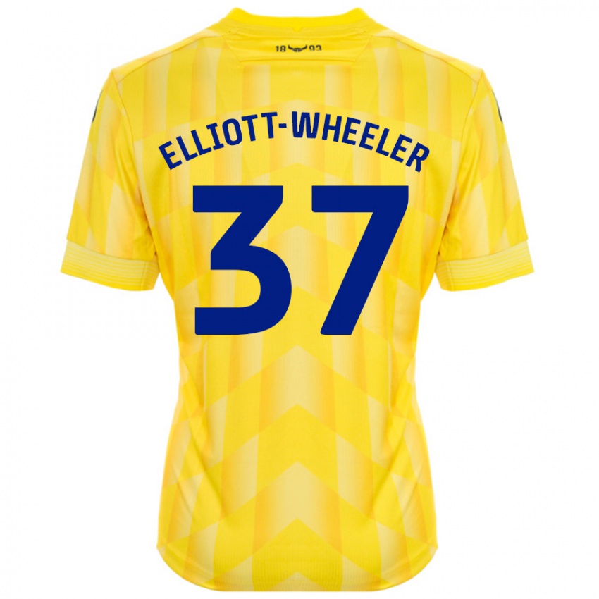 Niño Camiseta Aidan Elliott-Wheeler #37 Amarillo 1ª Equipación 2024/25 La Camisa Chile