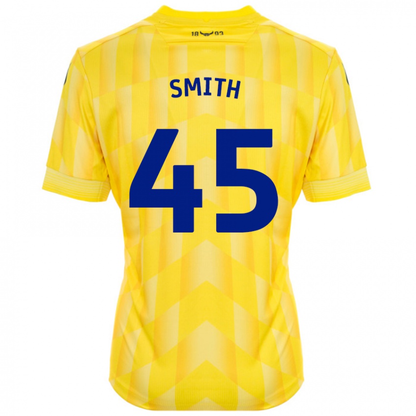 Niño Camiseta Max Smith #45 Amarillo 1ª Equipación 2024/25 La Camisa Chile