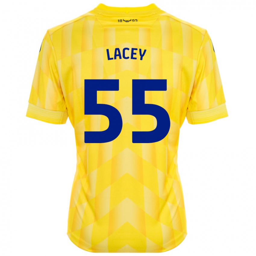 Niño Camiseta Aaron Lacey #55 Amarillo 1ª Equipación 2024/25 La Camisa Chile