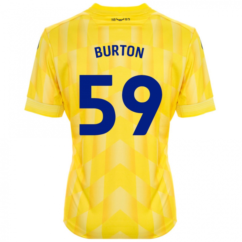 Niño Camiseta Kasway Burton #59 Amarillo 1ª Equipación 2024/25 La Camisa Chile