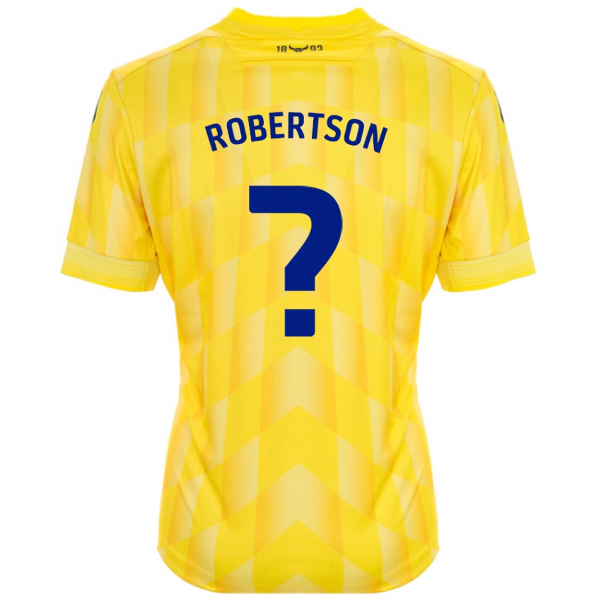 Niño Camiseta Maddie Robertson #0 Amarillo 1ª Equipación 2024/25 La Camisa Chile