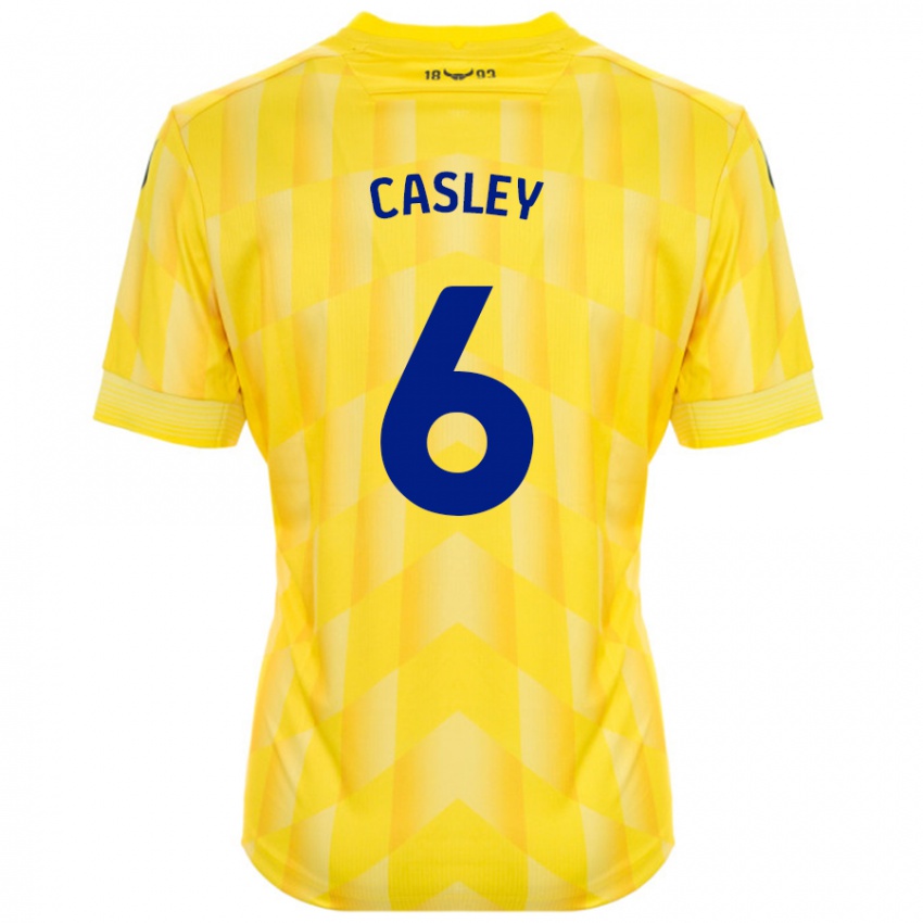 Niño Camiseta Riva Casley #6 Amarillo 1ª Equipación 2024/25 La Camisa Chile