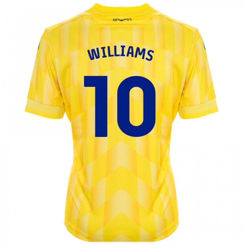 Niño Camiseta Cheryl Williams #10 Amarillo 1ª Equipación 2024/25 La Camisa Chile