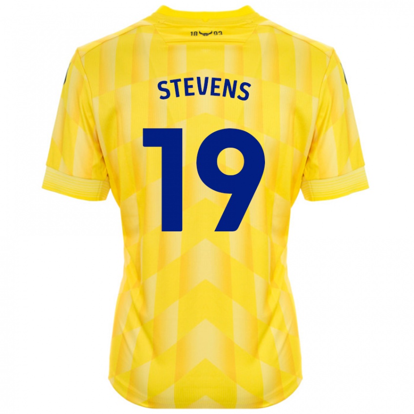 Niño Camiseta Lily Stevens #19 Amarillo 1ª Equipación 2024/25 La Camisa Chile