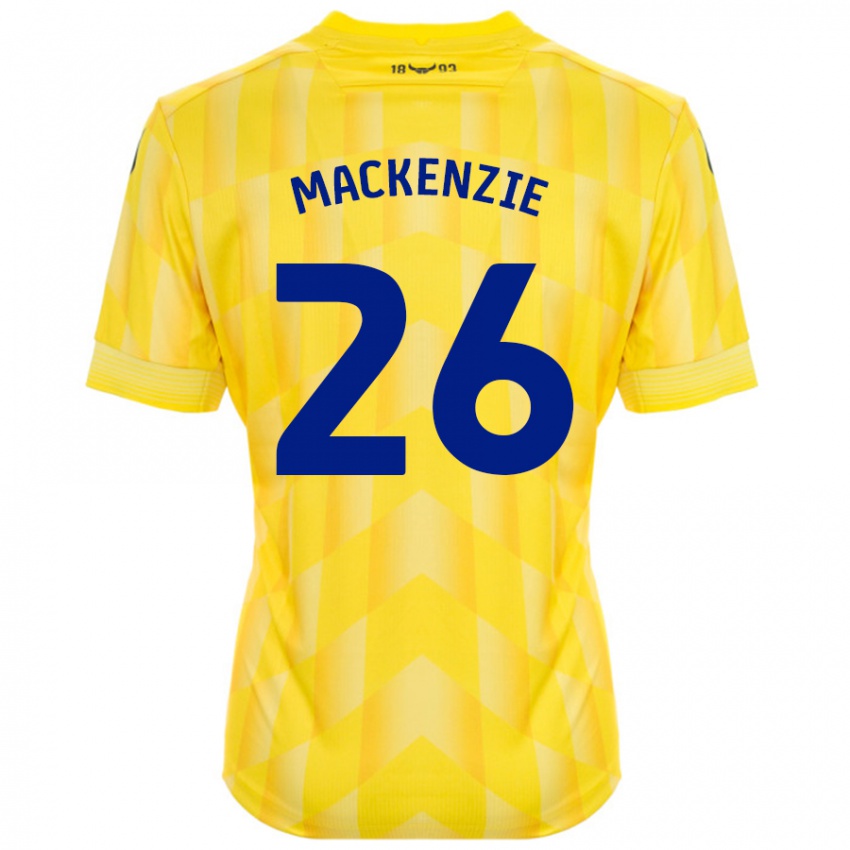 Niño Camiseta Hannah Mackenzie #26 Amarillo 1ª Equipación 2024/25 La Camisa Chile