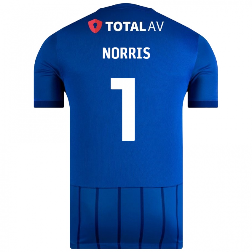 Niño Camiseta Will Norris #1 Azul 1ª Equipación 2024/25 La Camisa Chile