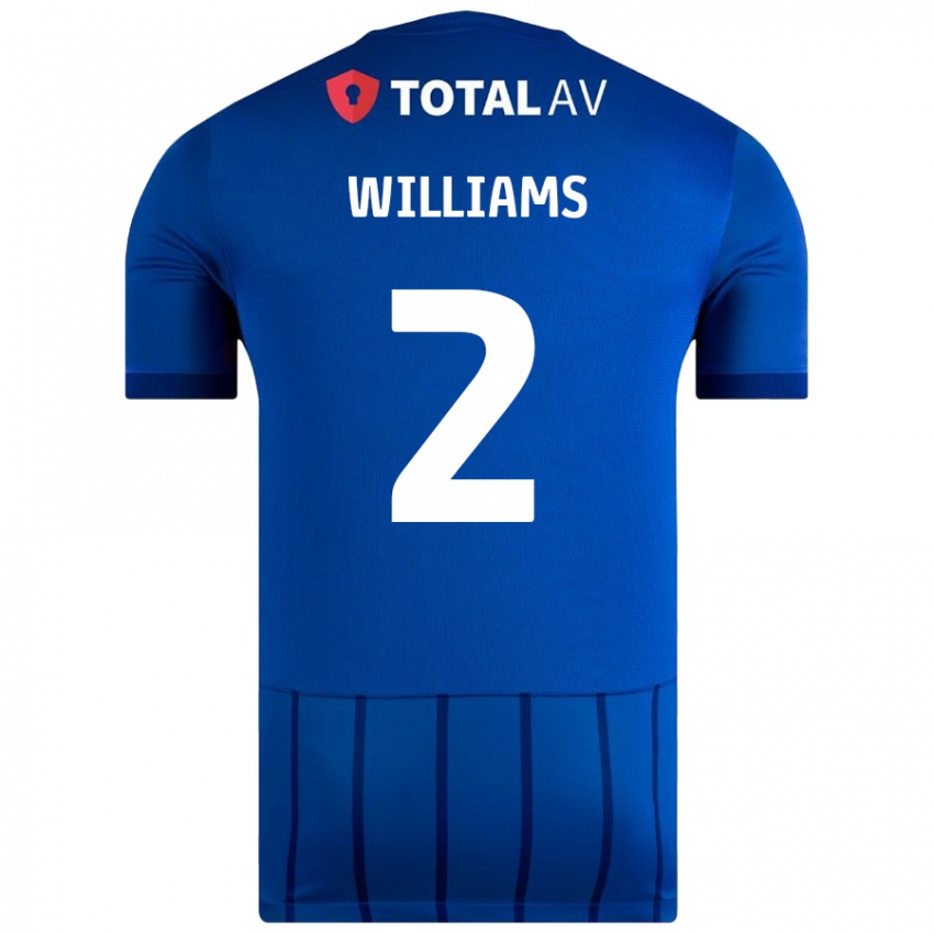 Niño Camiseta Jordan Williams #2 Azul 1ª Equipación 2024/25 La Camisa Chile