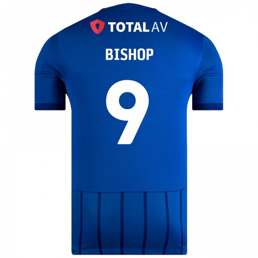 Niño Camiseta Colby Bishop #9 Azul 1ª Equipación 2024/25 La Camisa Chile