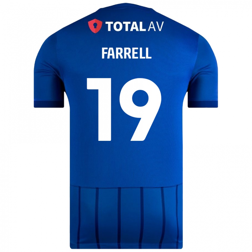 Niño Camiseta Jacob Farrell #19 Azul 1ª Equipación 2024/25 La Camisa Chile