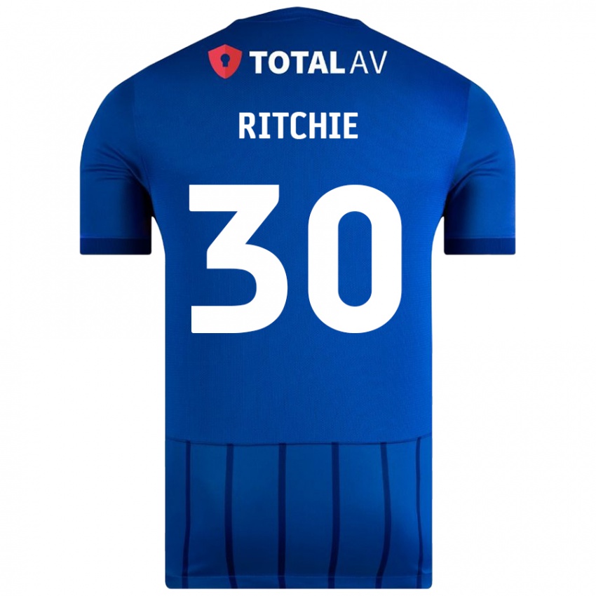 Niño Camiseta Matt Ritchie #30 Azul 1ª Equipación 2024/25 La Camisa Chile