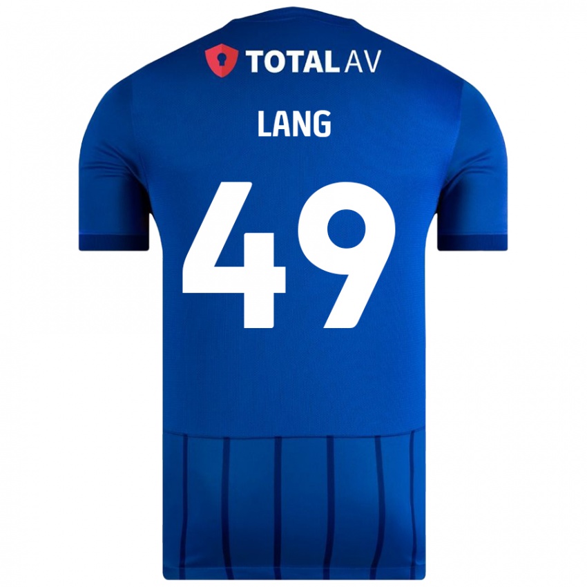 Niño Camiseta Callum Lang #49 Azul 1ª Equipación 2024/25 La Camisa Chile