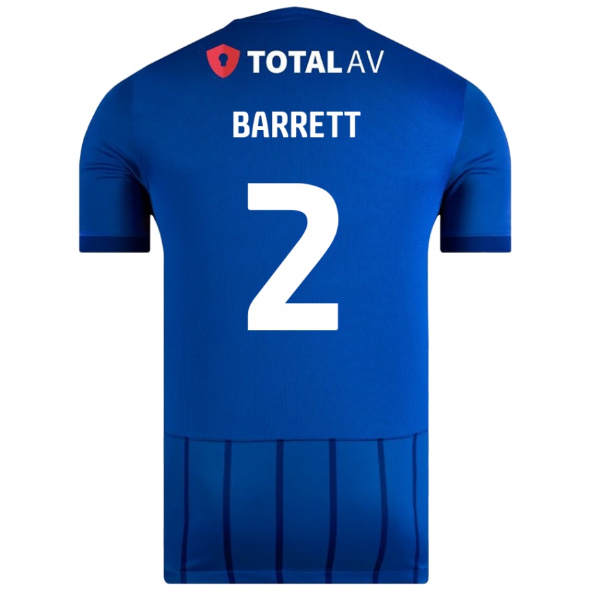 Niño Camiseta Nicole Barrett #2 Azul 1ª Equipación 2024/25 La Camisa Chile