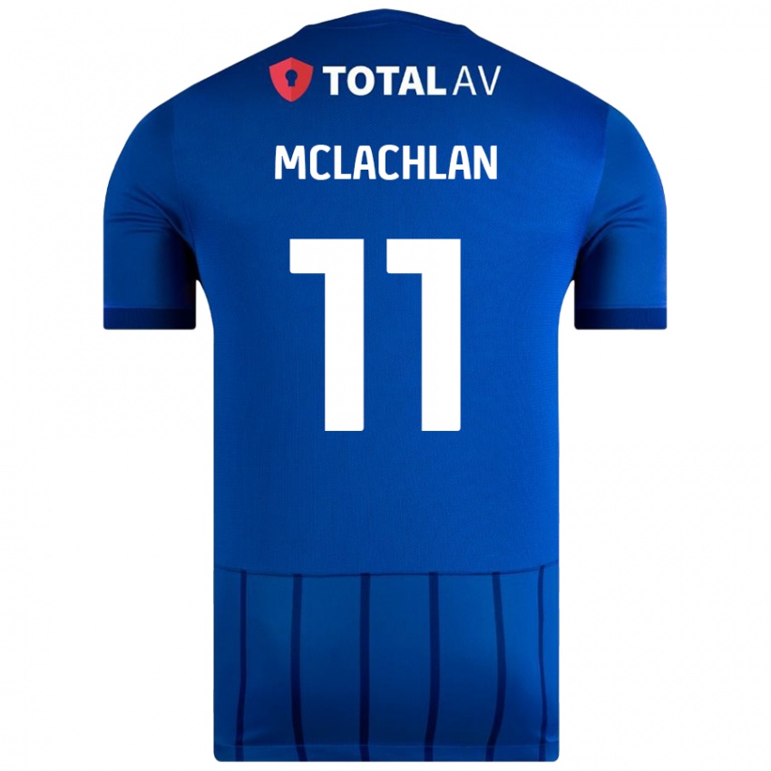 Niño Camiseta Daisy Mclachlan #11 Azul 1ª Equipación 2024/25 La Camisa Chile