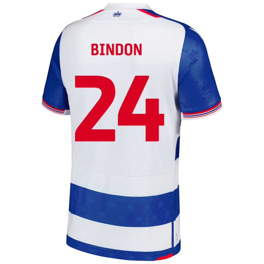 Niño Camiseta Tyler Bindon #24 Azul Blanco 1ª Equipación 2024/25 La Camisa Chile