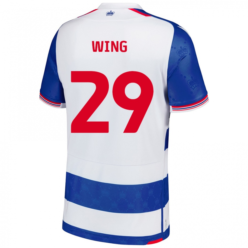 Niño Camiseta Lewis Wing #29 Azul Blanco 1ª Equipación 2024/25 La Camisa Chile