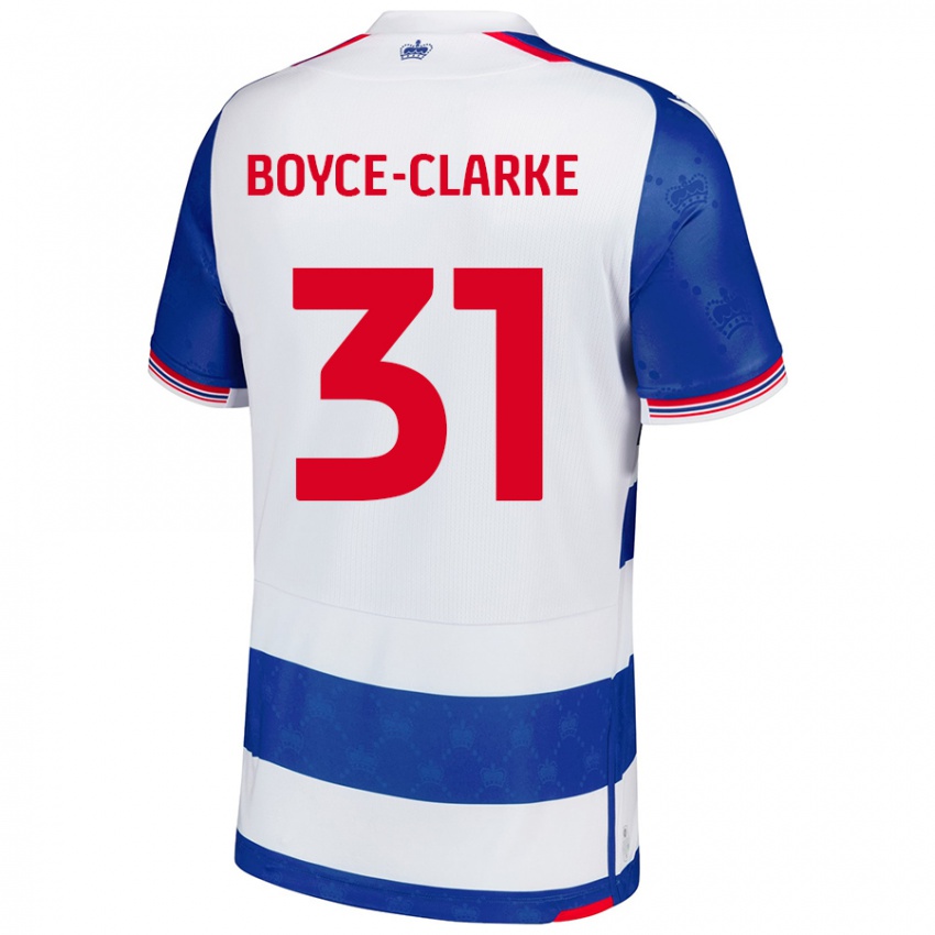 Niño Camiseta Coniah Boyce-Clarke #31 Azul Blanco 1ª Equipación 2024/25 La Camisa Chile