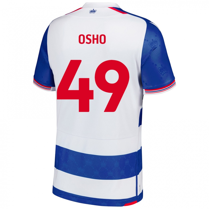 Niño Camiseta Emmanuel Osho #49 Azul Blanco 1ª Equipación 2024/25 La Camisa Chile