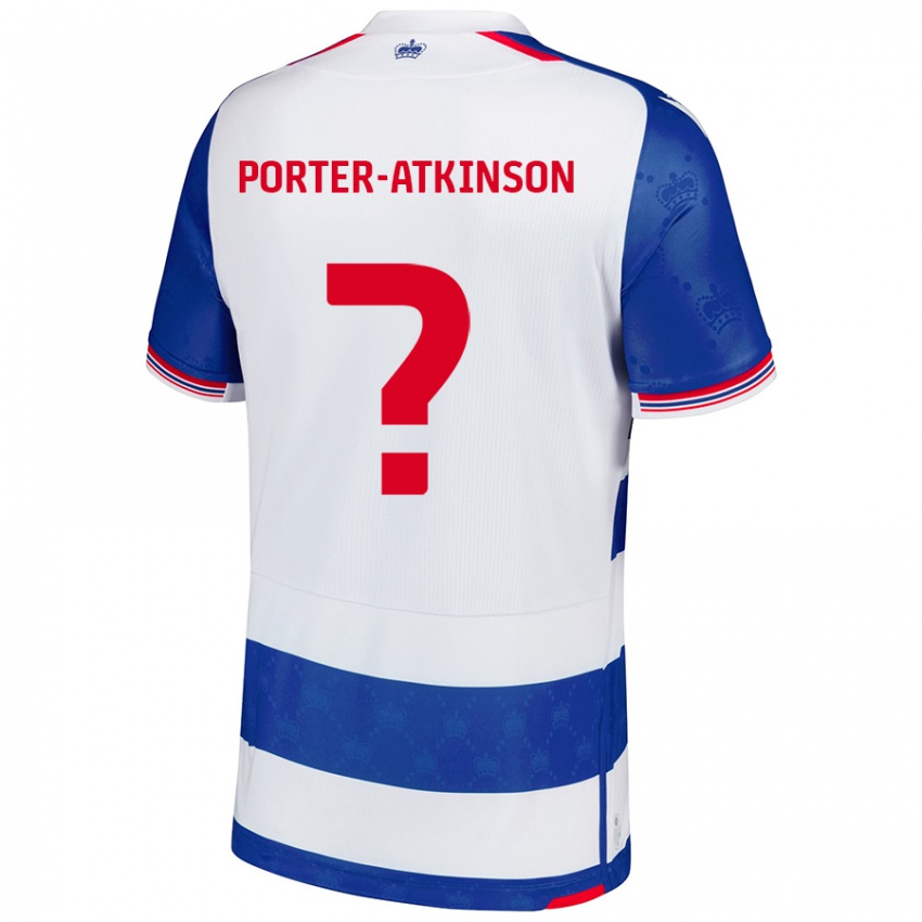 Niño Camiseta Jayden Porter-Atkinson #0 Azul Blanco 1ª Equipación 2024/25 La Camisa Chile