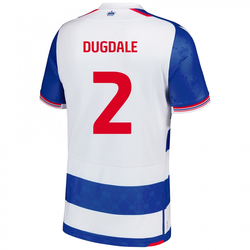 Niño Camiseta Rachel Dugdale #2 Azul Blanco 1ª Equipación 2024/25 La Camisa Chile