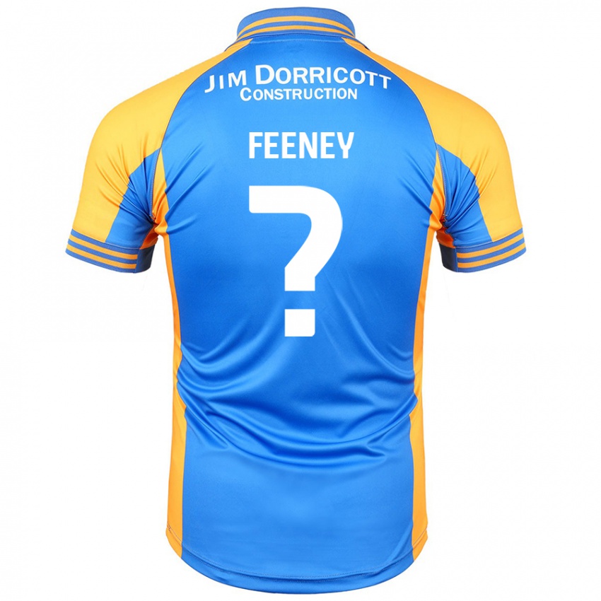 Niño Camiseta Josh Feeney #0 Azul Ámbar 1ª Equipación 2024/25 La Camisa Chile