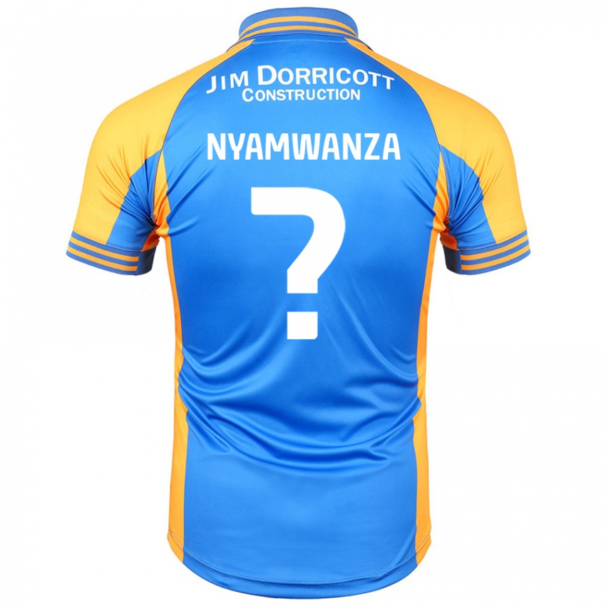 Niño Camiseta Simba Nyamwanza #0 Azul Ámbar 1ª Equipación 2024/25 La Camisa Chile