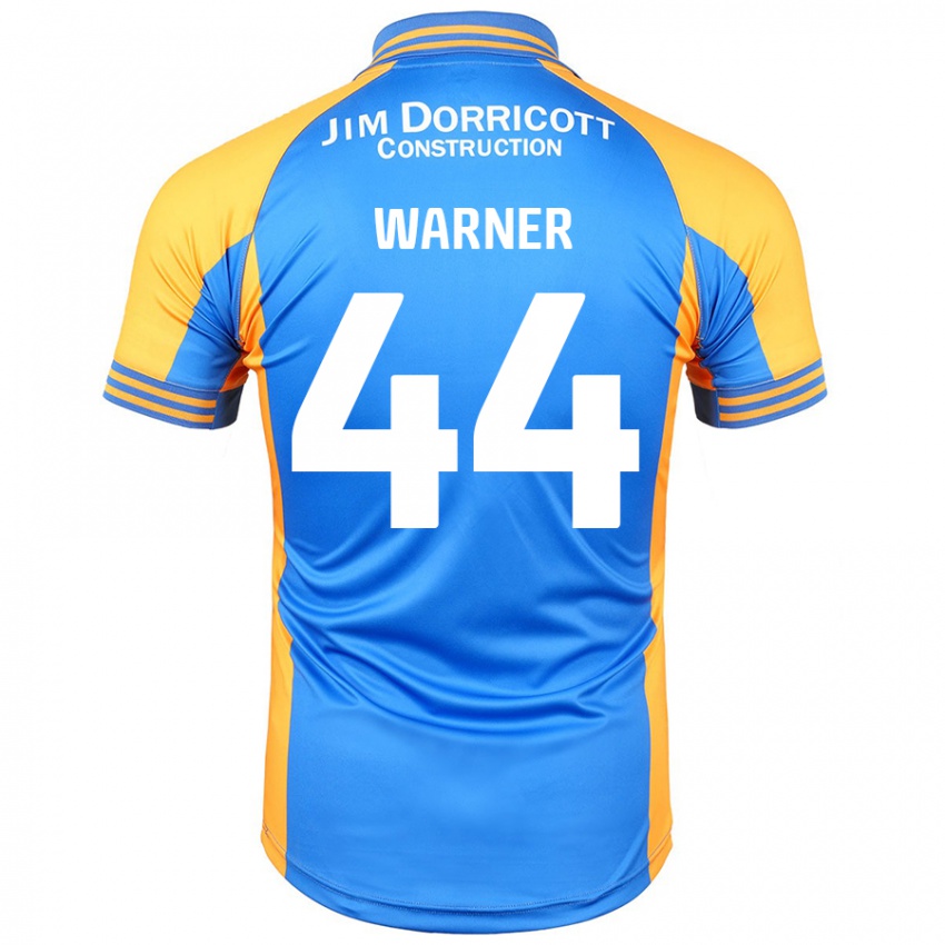 Niño Camiseta James Warner #44 Azul Ámbar 1ª Equipación 2024/25 La Camisa Chile