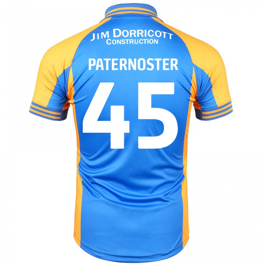 Niño Camiseta Vladimir Paternoster #45 Azul Ámbar 1ª Equipación 2024/25 La Camisa Chile