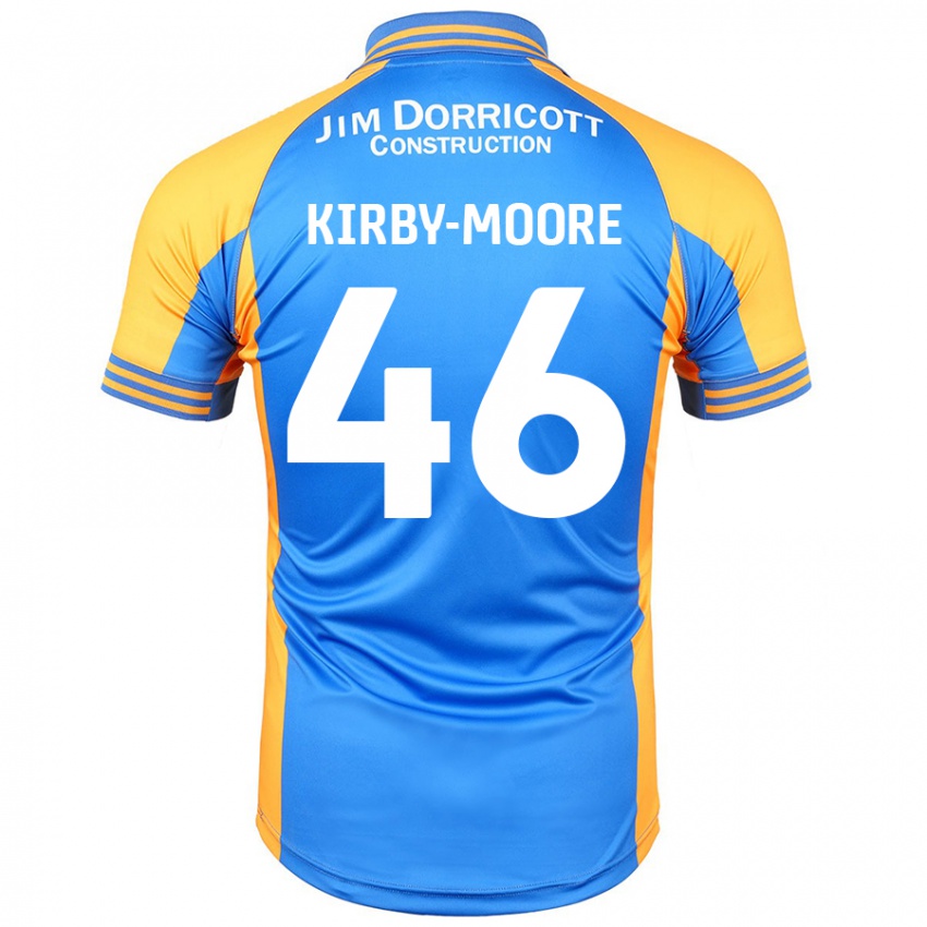 Niño Camiseta Harvey Kirby-Moore #46 Azul Ámbar 1ª Equipación 2024/25 La Camisa Chile