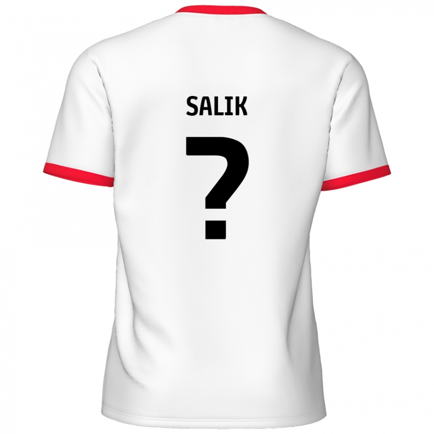 Niño Camiseta Tanil Salik #0 Blanco Rojo 1ª Equipación 2024/25 La Camisa Chile