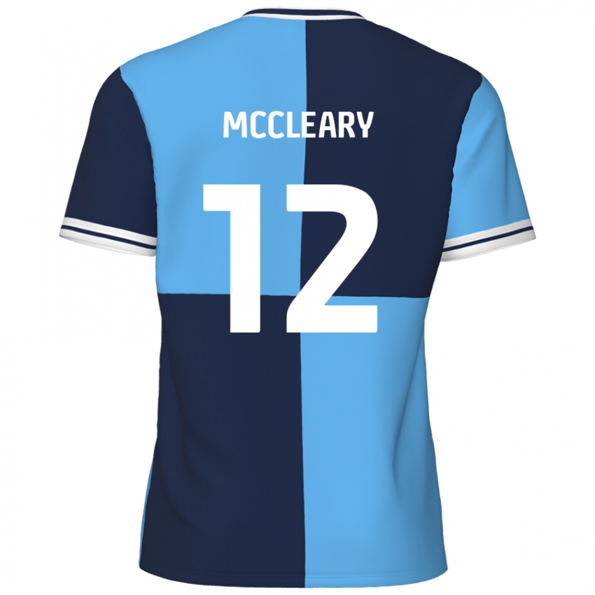 Niño Camiseta Garath Mccleary #12 Azul Cielo Azul Oscuro 1ª Equipación 2024/25 La Camisa Chile