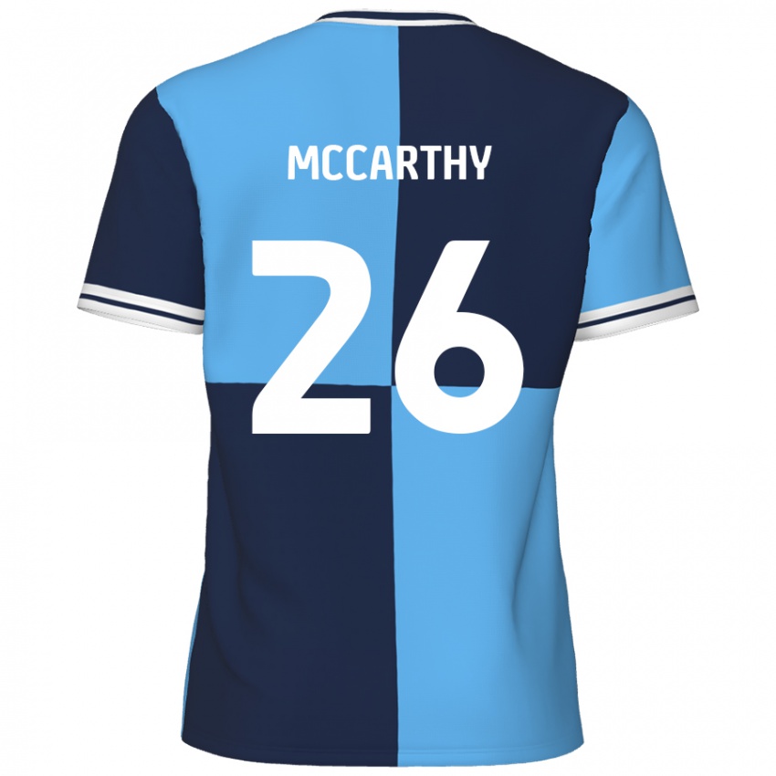 Niño Camiseta Jason Mccarthy #26 Azul Cielo Azul Oscuro 1ª Equipación 2024/25 La Camisa Chile