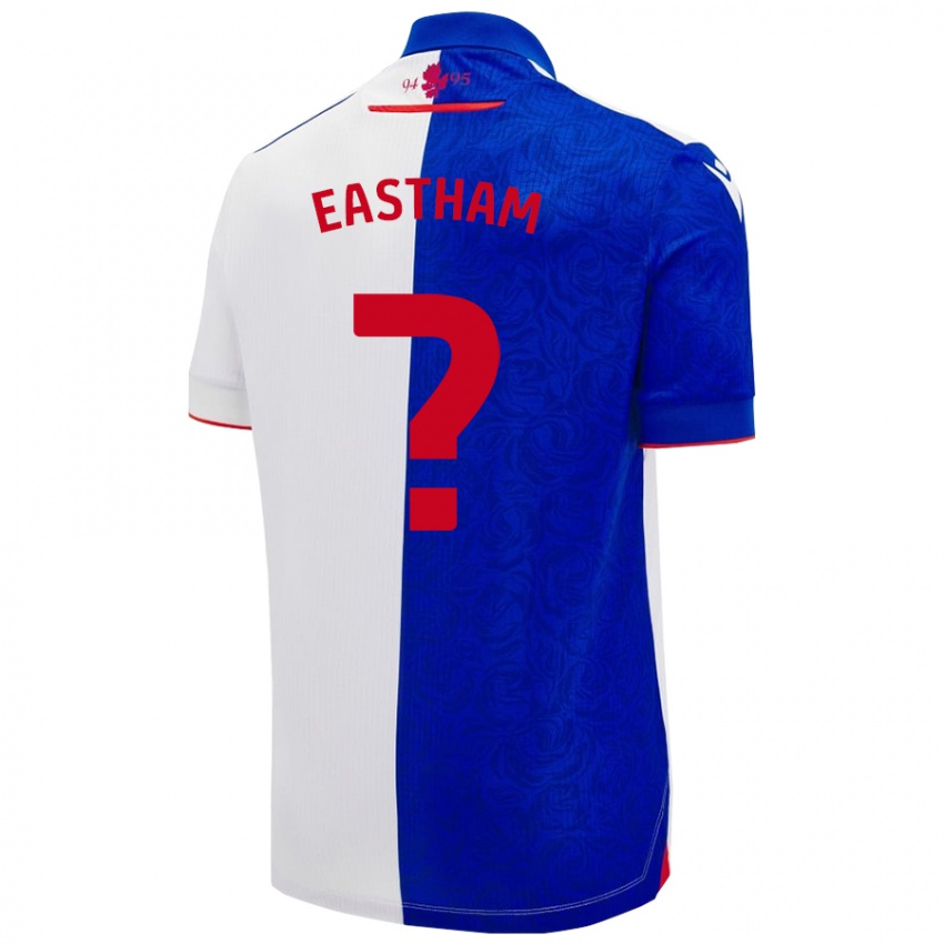 Niño Camiseta Jordan Eastham #0 Azul Cielo Blanco 1ª Equipación 2024/25 La Camisa Chile