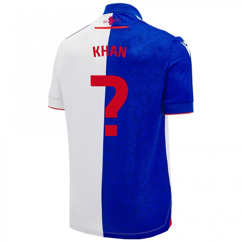 Niño Camiseta Adam Khan #0 Azul Cielo Blanco 1ª Equipación 2024/25 La Camisa Chile