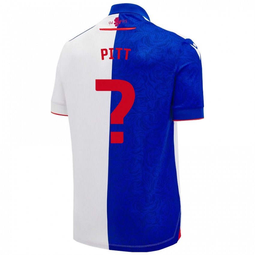 Niño Camiseta Theo Pitt #0 Azul Cielo Blanco 1ª Equipación 2024/25 La Camisa Chile