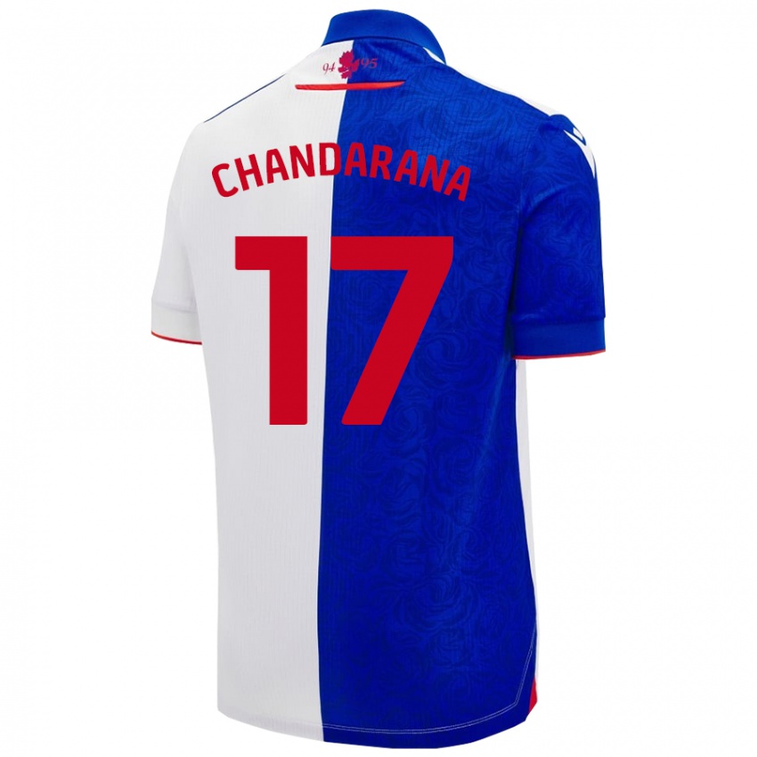 Niño Camiseta Millie Chandarana #17 Azul Cielo Blanco 1ª Equipación 2024/25 La Camisa Chile