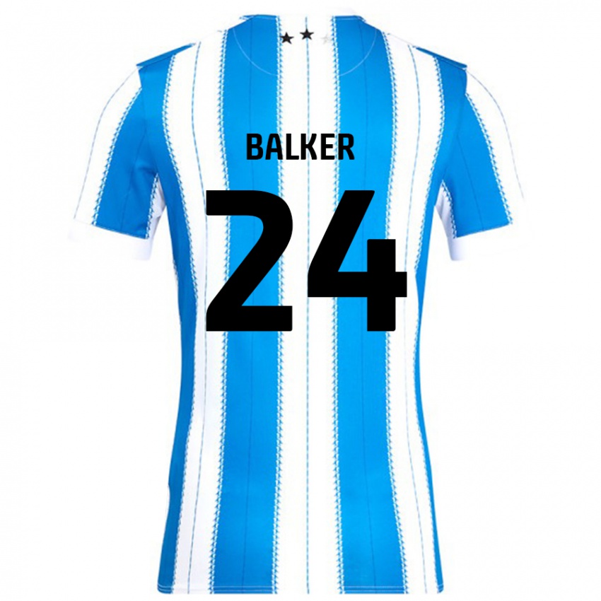 Niño Camiseta Radinio Balker #24 Azul Blanco 1ª Equipación 2024/25 La Camisa Chile